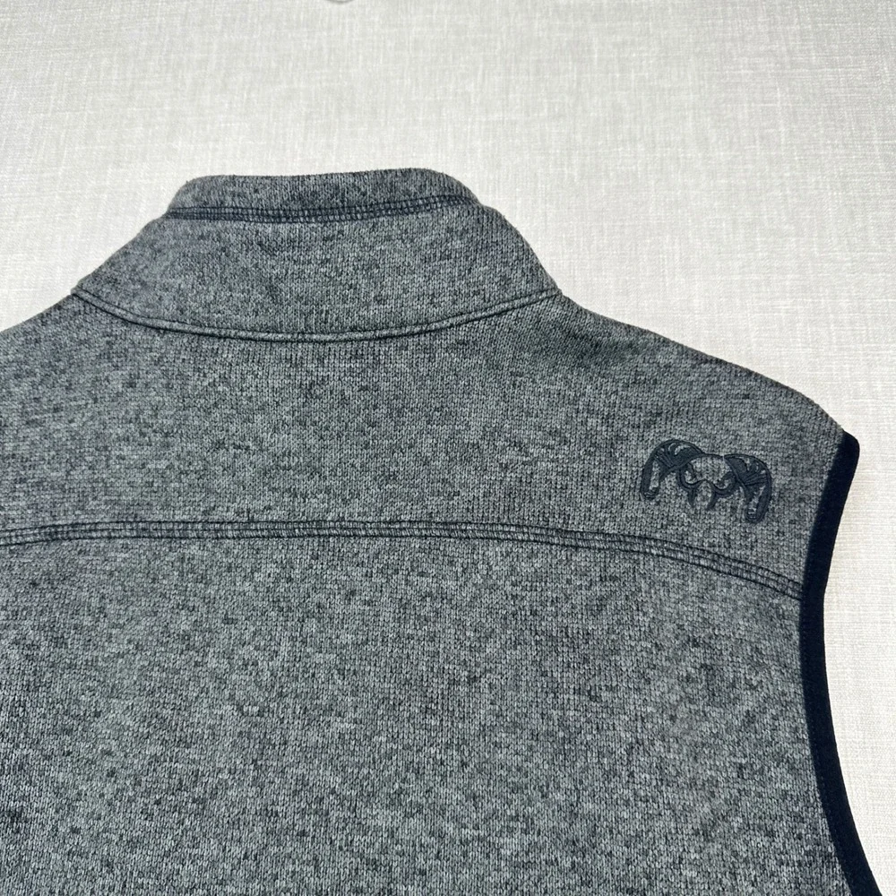 KUIU Vest Mens L Gray Base Camp High Loft Fleece Full Zip Outdoor Hiking EUC